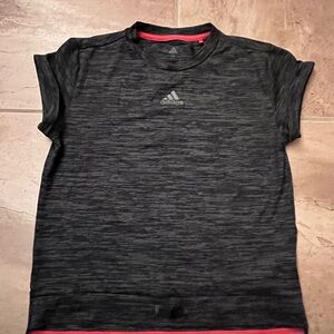 Adidas Women's Black Heather Athletic Tee